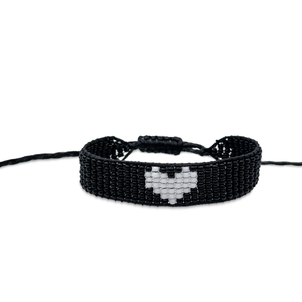 Black/white matching bracelets