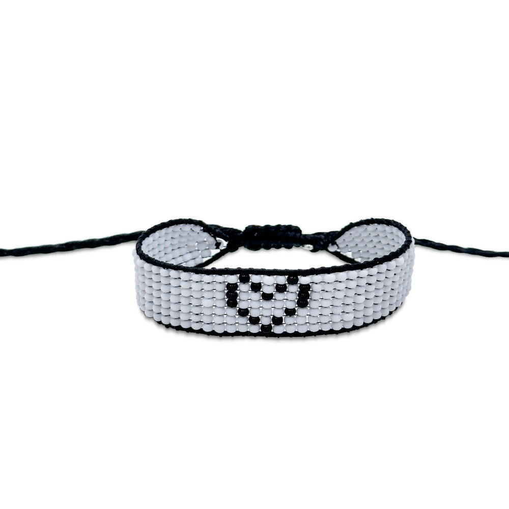 Black/white matching bracelets
