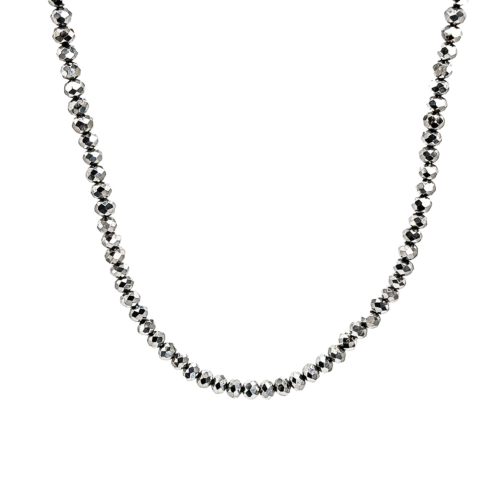 Silver Crystalline Necklace