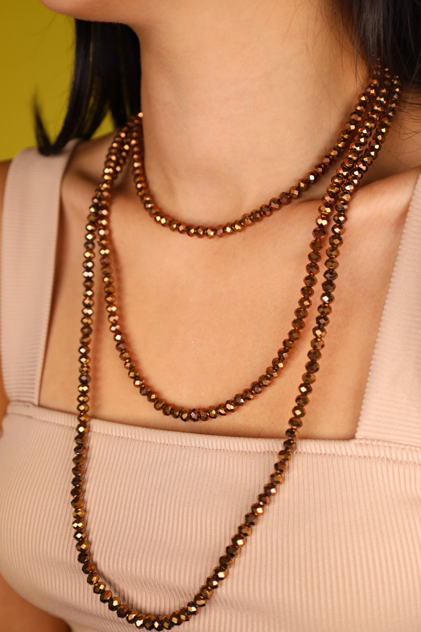 Copper Crystalline Necklace