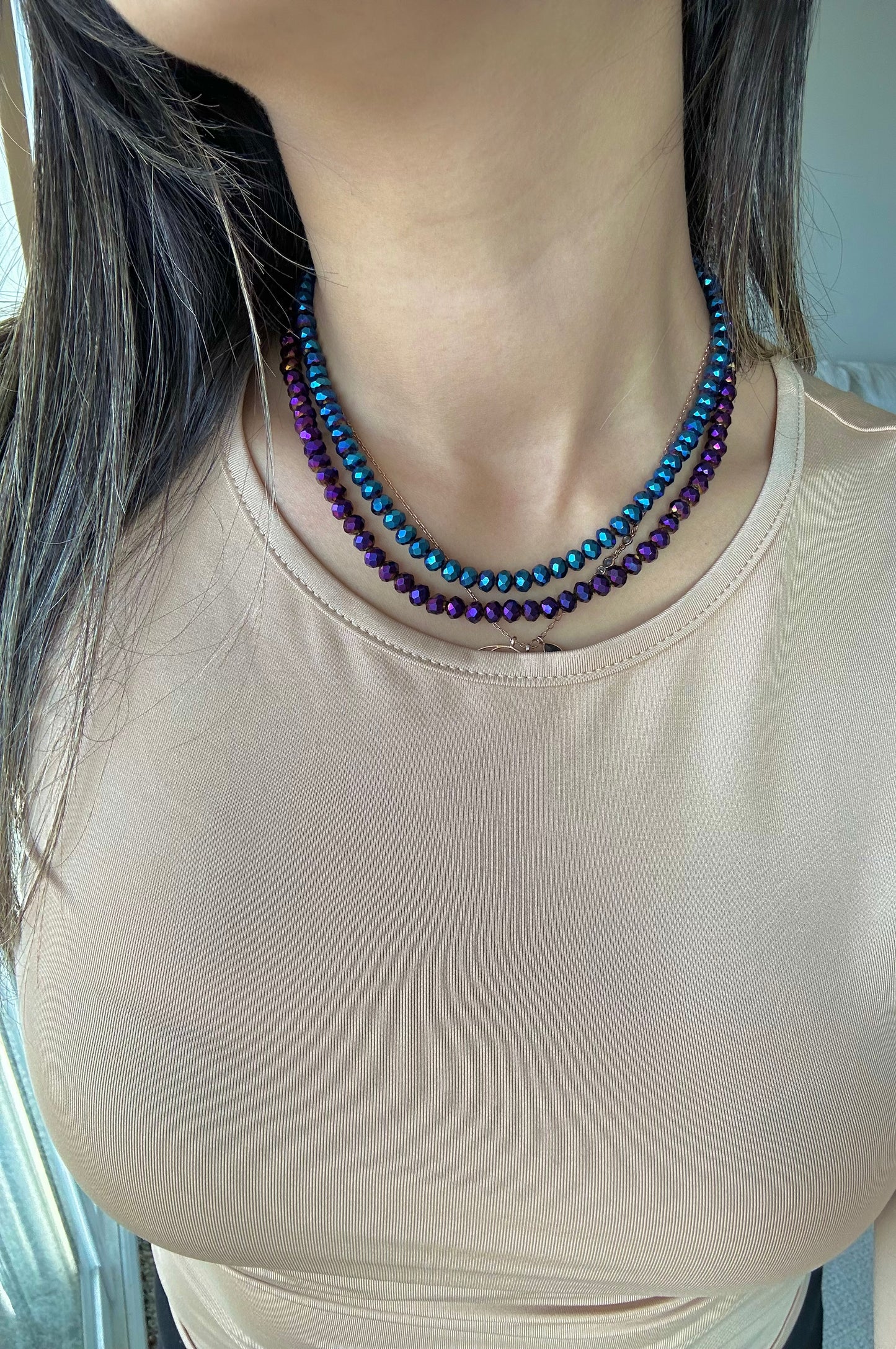 Sapphire Crystalline Necklace