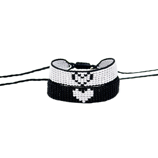 Black/white matching bracelets