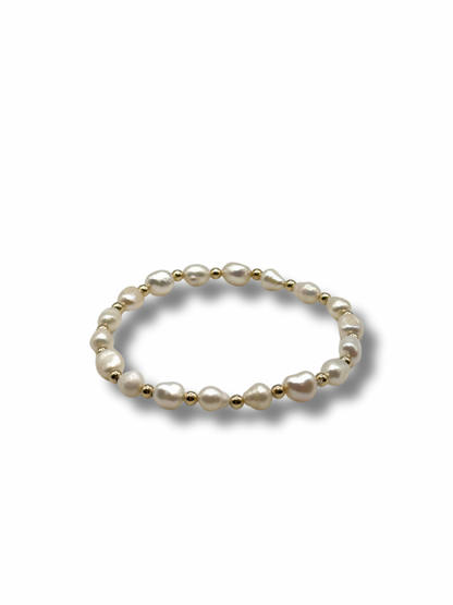 Pearl Gold Beaded Bracelet