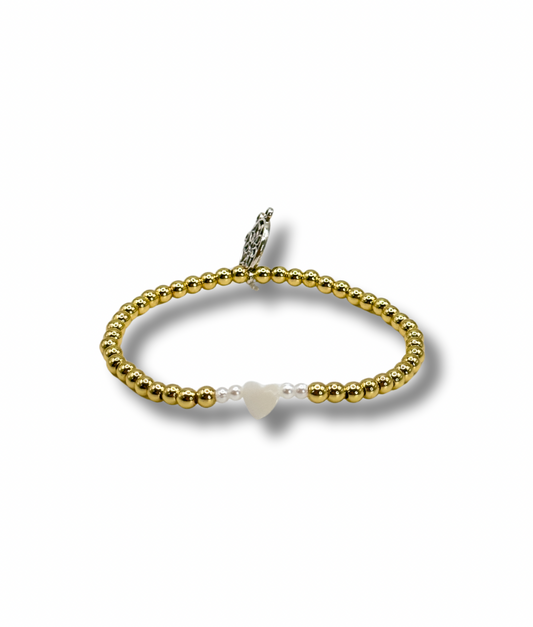 Pearl Heart Bracelet