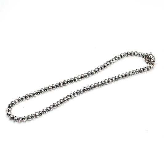 Silver Crystalline Necklace