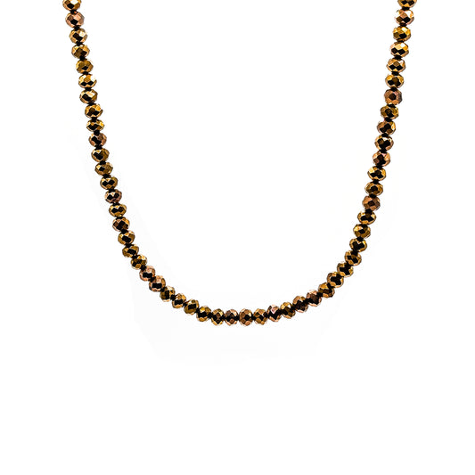 Copper Crystalline Necklace