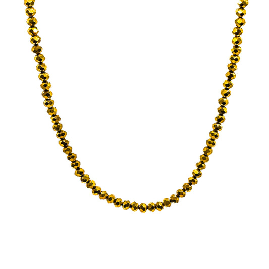 Gold Crystalline Necklace