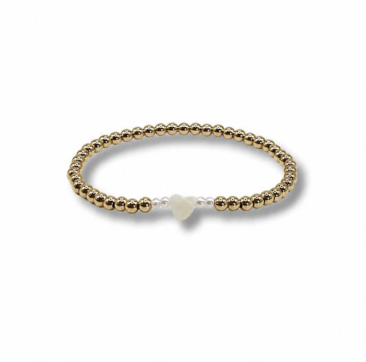 Pearl Heart Bracelet