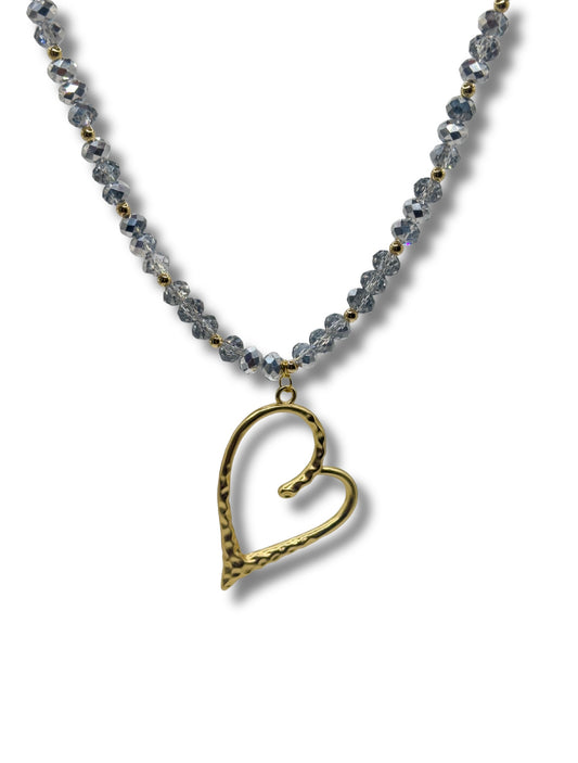 Crystal Haze Heart Necklace