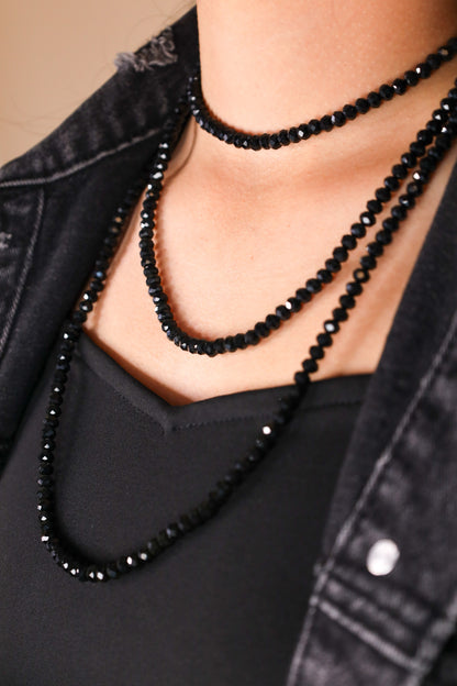 Black Crystalline Necklace