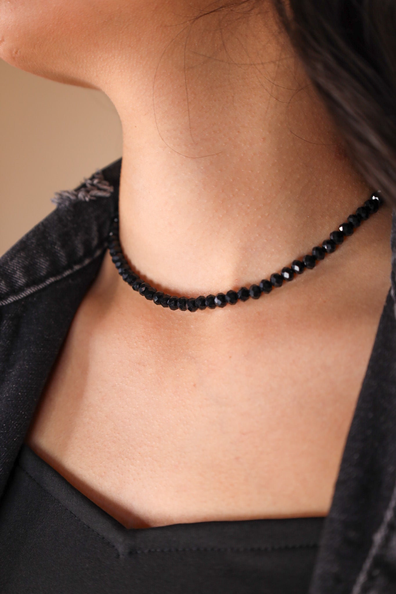 Black Crystalline Necklace