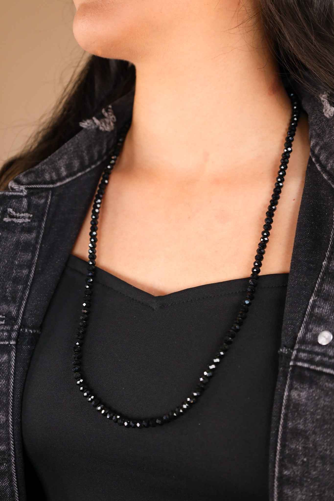 Black Crystalline Necklace