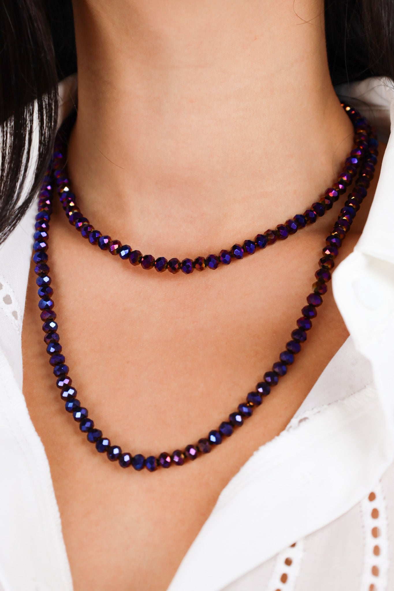 Purple Crystalline Necklace