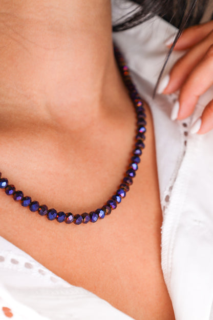 Purple Crystalline Necklace